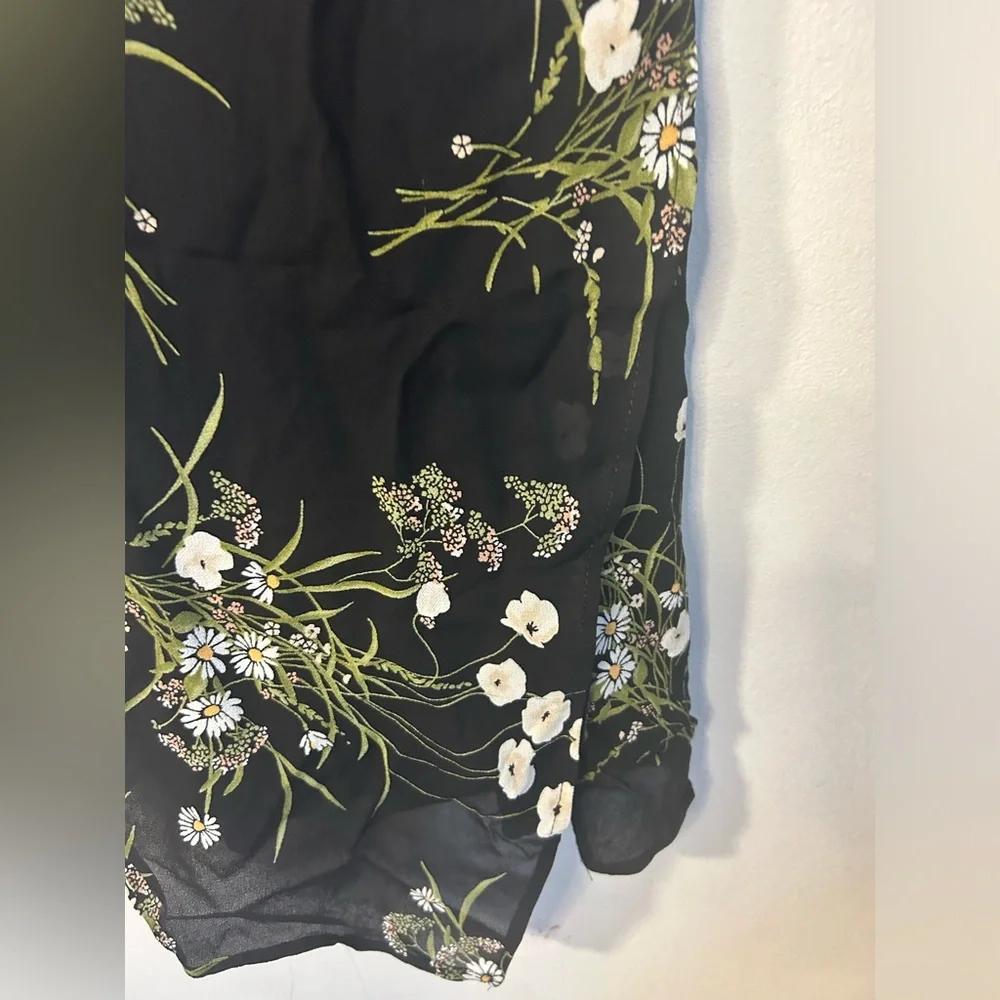 Reformation Kourtney Black Floral Dress - Picture 9 of 10